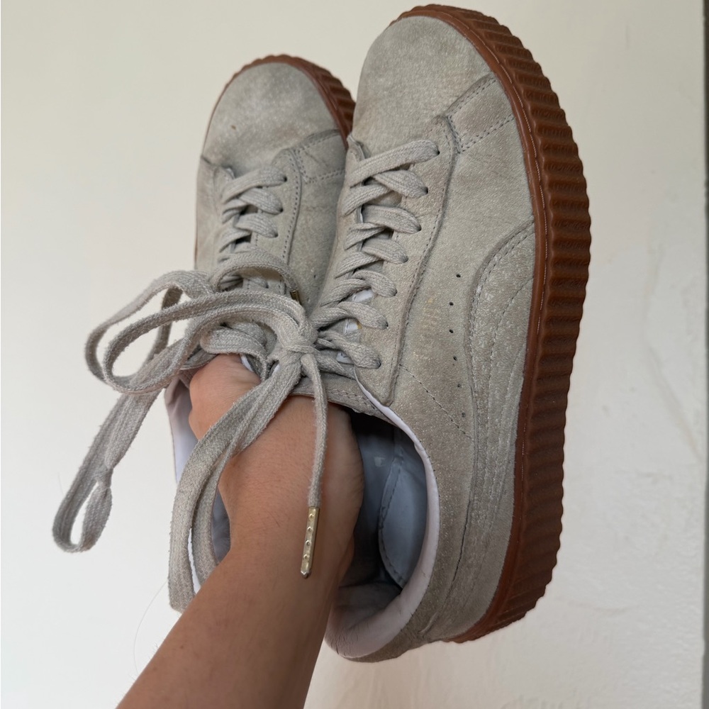 Authentic Rihana+ puma Collab. Genuine suede and leather